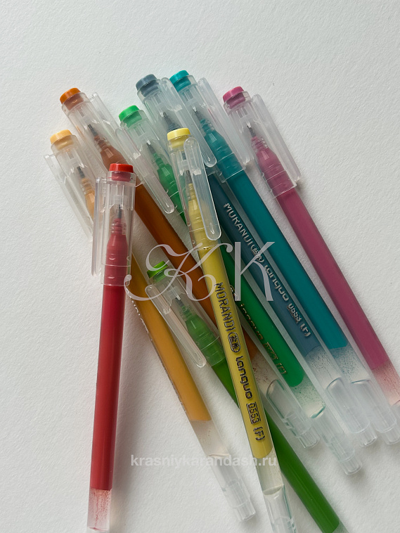 Набор гелевых ручек Languo 0,6 мм, 9 шт, базовый set B 606x758